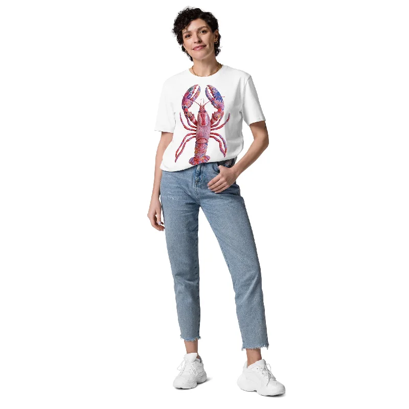 women's tops for those who want to stay updated with the latest fashion trendsWomen's EcoLuxe Lobster Organic Cotton Tee - Maine